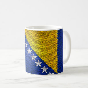 Bosnia and Herzegovina Flag Artistic Patriotic Art Kaffeetasse