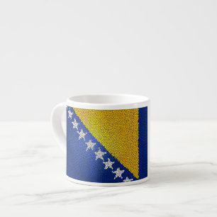 Bosnia and Herzegovina Flag Patriotic Design Espressotasse