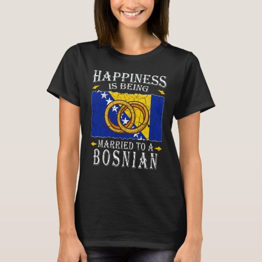 Bosnia and Herzegovina Marriage Bosnian Herzegovin T-Shirt (Vorderseite)