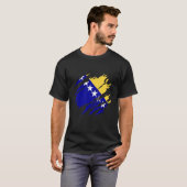 Bosnia Bosnian flag T-Shirt (Vorne ganz)