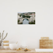 Bosnia-Hercegovina - Mostar. The Old Bridge Poster (Küche)