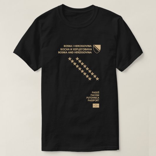 bosnia & herzegovina Pass T-Shirt (Design vorne)