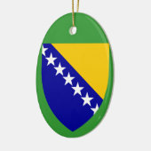 BOSNIA*-, Keramik-Weihnachtsverzierung Keramik Ornament (Links)