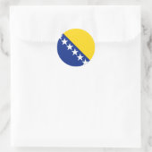 bosnia und herzegovina runder aufkleber (Tasche)