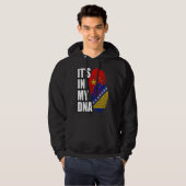 Bosnian And Chinese Mix DNA Flag Heritage Hoodie (Vorne ganz)