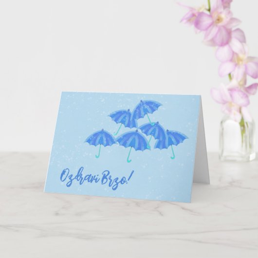 Bosnian Get Well Card Karte (Orchidee)
