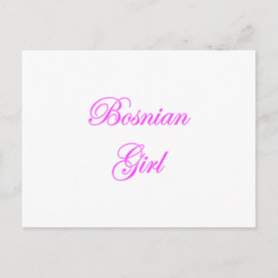 Bosnian Girl Postkarte