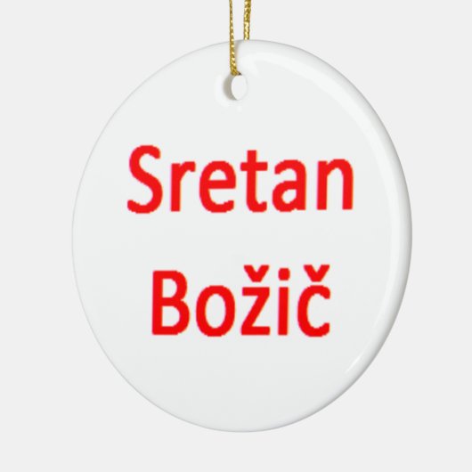 bosnian sretan bozic keramik ornament (Links)