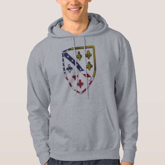 BosnianAmerican kundenspezifischer USA/Bosnia Hoodie (Vorderseite)