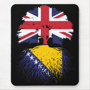 Bosnien Bosnisch Britisch UK Vereinigtes Königreic Mousepad