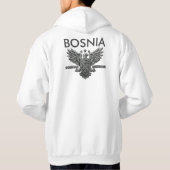 BOSNIEN: Die Fleece-Ziprüttler der Männer Hoodie (Rückseite)
