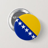 Bosnien-Flagge Button (Vorne & Hinten)