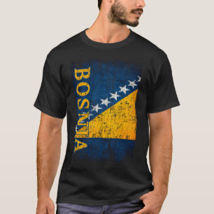 Bosnien-Flagge Geschenk Frauen Männer Kinder Bosni T-Shirt