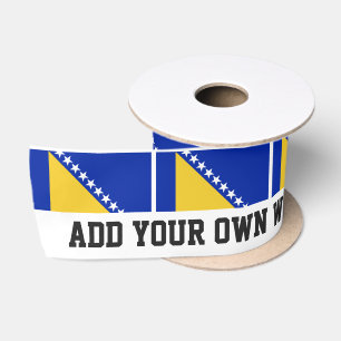 Bosnien-Flagge Satinband