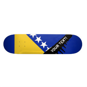 Bosnien-Flagge Skateboard