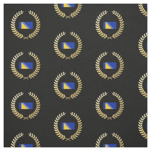 Bosnien-Flagge Stoff (Muster)