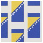 Bosnien-Flagge Stoff (Nahaufnahme)