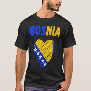 Bosnien-Flaggen-Feiertag Bosnien Herz bosnische Fl T-Shirt