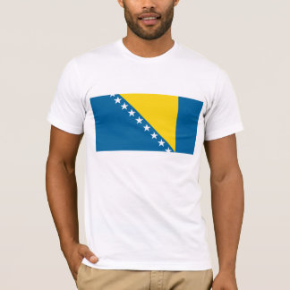 Bosnien-Flaggen-T - Shirt