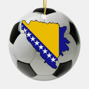 Bosnien Herzegovina-Fußballfußballverzierung Keramikornament