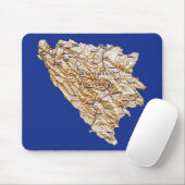 Bosnien Herzegovina Karte Mousepad (Mit Mouse)
