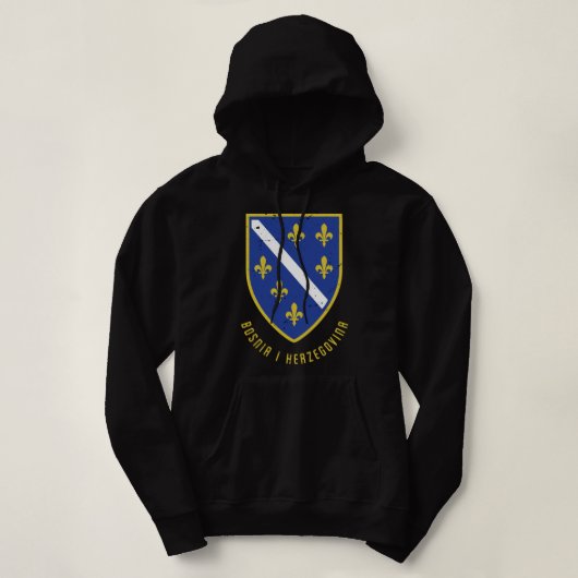 Bosnien-Herzegowina-Blaue Flagge Bosnier Geschenk Hoodie (Design vorne)