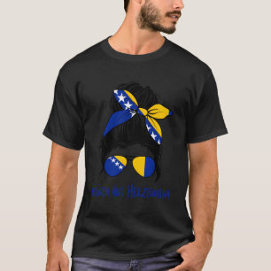 Bosnien-Herzegowina-Flagge T-Shirt