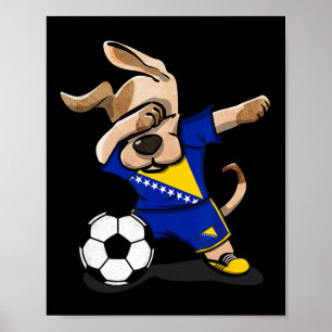 Bosnien Herzegowina Fußballtrikot Bosnischer Fußba Poster