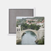 Bosnien-Herzegowina - Mostar. Die alte Brücke Magnet (Vorderseite/Rückseite)