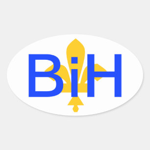 Bosnien-Herzegowina Ovaler Aufkleber