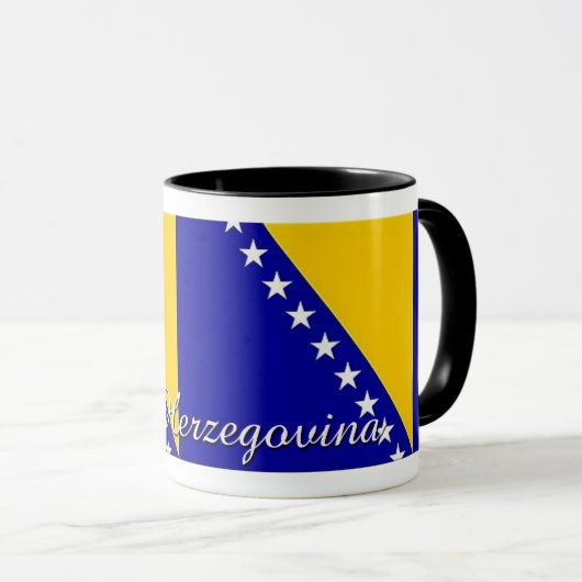 Bosnien-Herzegowinaflaggen-Kaffee-Tasse Tasse (VorderseiteRechts)