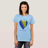 Bosnien-Herzegowinaflaggen-Schatz-T - Shirt (Vorne ganz)