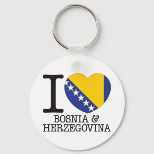 Bosnien-HerzegowinaLiebe v2 Schlüsselanhänger