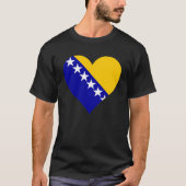 Bosnien und Herzegowina Flag Herzliche Liebe T-Shirt (Vorderseite)