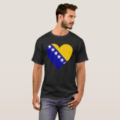 Bosnien und Herzegowina Flag Herzliche Liebe T-Shirt (Vorne ganz)