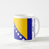 Bosnien und Herzegowina FLAG Kaffeetasse (VorderseiteRechts)