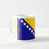 Bosnien und Herzegowina FLAG Kaffeetasse (Vorderseite Links)