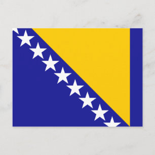 Bosnien und Herzegowina FLAG Postkarte