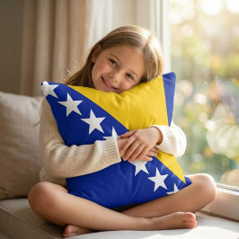 Bosnien und Herzegowina-Flagge All‑Over Print Kissen