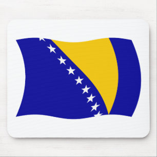 Bosnien und Herzegowina Flagge Mauspad
