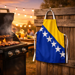 Bosnien und Herzegowina-Flagge-Schürze – All‑Over  Schürze