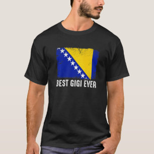 Bosnien und Herzegowina Flaggen Beste Gigi-je-Fami T-Shirt