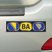 Bosnien und Herzegowina Flaggenplan-Code Autoaufkl Autoaufkleber (Auf Auto)