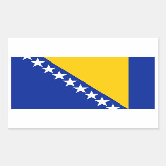 Bosnien und Herzegowina Flaggenstaat Bosnien/Herze Rechteckiger Aufkleber