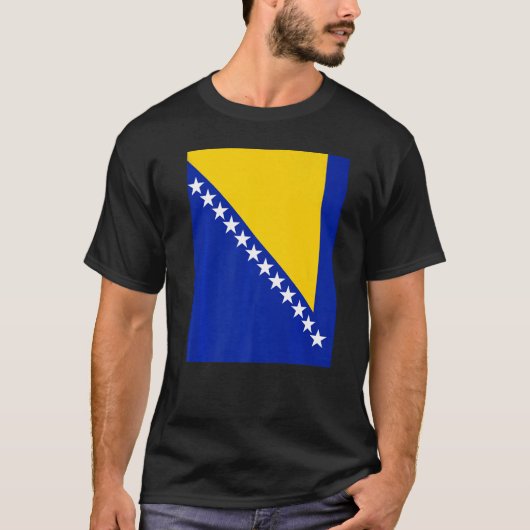Bosnien und Herzegowina - Flaggenstaat Souvenir He T-Shirt (Vorderseite)