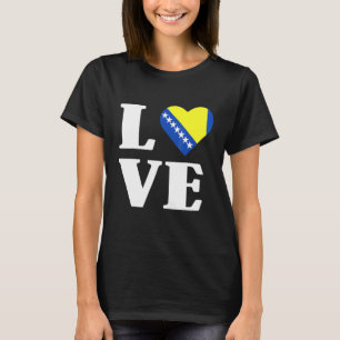 Bosnien und Herzegowina Flaggenstaaten Balkanstaat T-Shirt