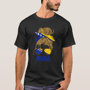 Bosnien und Herzegowina für bosnische Girl-Flagge T-Shirt