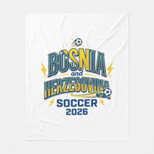 Bosnien und Herzegowina Fußball 2026 Fußball Fett Fleecedecke