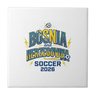 Bosnien und Herzegowina Fußball 2026 Fußball Fett  Fliese