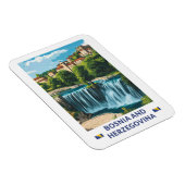 Bosnien und Herzegowina - Japan Illustration Art Magnet (Rechte Seite)
